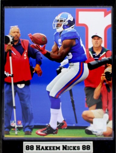 Encore Select 510-FBNYG88-2 New York Giants No. 88 Hakeem Nicks 9 in. x 12 in. Plaque2