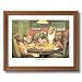 Dogs Playing Poker At Table Animal Picture Oak Framed Art Print #4