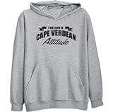 SWEATSHIRT HEATHER GRAY ” ATTITUDE CAPE VERDEAN ” CAPE VERDE Medium
