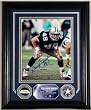 Darryl Johnston Autographed Photomint with Silver Coins - Plaque - Dallas Cowboys NFL Football