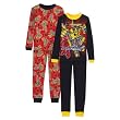 Boys' 4-piece Transformers Pajama Set - Red/Black