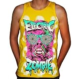 ELECTRIC ZOMBIE - Party Animal - Yellow Tank Top
