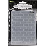 Darice Embossing Folder, 4.25 by 5.75-Inch, Brick Pattern