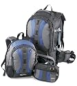 Gelert 70L Travel Zone Travelbag - Rock Grey / Royal Blue / Black, 70 Litre
