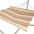 Quilted DuraCord Hammock - Brown Salsa Stripe