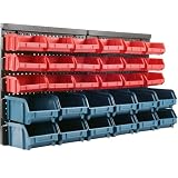 Trademark Tools 75-92226 30 Bin Wall Mounted Parts Rack