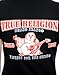 True Religion Women's Double Puff Logo Vneck Tee
