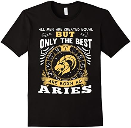 Men's Are born as Aries T Shirt XL Black
