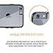 True Color Case Compatible iPhone 6s Plus Case, Crystal Clear Transparent Hybrid Cover Hard Back + Soft Slim Thin Durable Protective Shockproof TPU Bumper Cover [Ultra Clear Collection] - Black