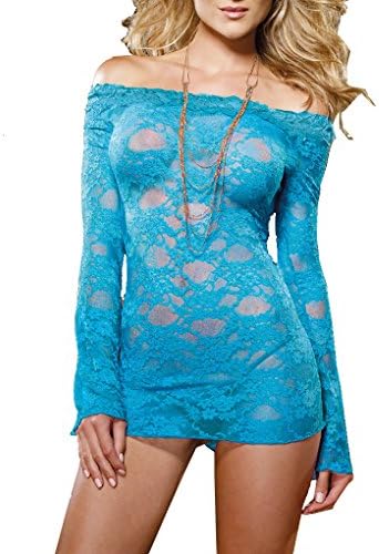 RainbowTree Women's Lingerie Lace Minidress Sexy Sleepwear Tempting Babydoll Set