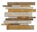 Mixed Travertine Honed Random Strip Mosaic Tile 2 - Lot of 50 sq. ft.