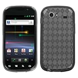 TPU Smoke Argyle Pane Silicone Skin Gel Cover Case For Samsung Nexus S Gala ....