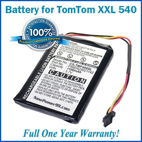 Battery Replacement Kit for TomTom XXL 540 with Installation Video, Tools, and Extended Life Battery.