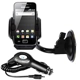 iGloo Premium: In Car Accessory Pack for Samsung Galaxy Ace S5830 includes - Windscreen Suction Mount and In Car Charger