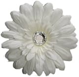 Posies Accessories Medium White Gerber Daisy Flower Hair Clip