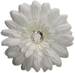 Posies Accessories Medium White Gerber Daisy Flower Hair Clip