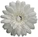 Posies Accessories Medium White Gerber Daisy Flower Hair Clip