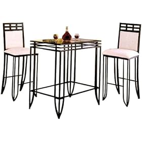 3 Piece Matrix Bar Table Set by Bar Stools