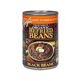 Amy's Light in Sodium Organic Refried Black Beans, 15.4-Ounce Cans (Pack of 12)