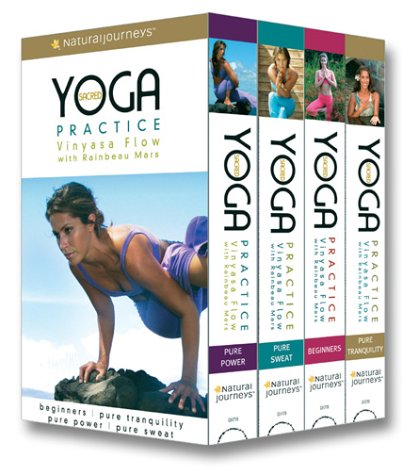 Sacred Yoga Practice with Rainbeau Mars: Vinyasa Flow - 4 Volume Gift Set (Beginners, Pure Tranquility, Pure Power, Pure Sweat)