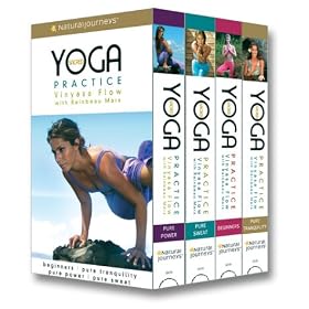 Sacred Yoga Practice with Rainbeau Mars: Vinyasa Flow - 4 Volume Gift Set (Beginners, Pure Tranquility, Pure Power, Pure Sweat)