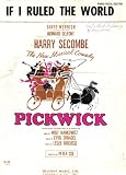 If I Ruled The World - From "Pickwick" a Musical Comedy