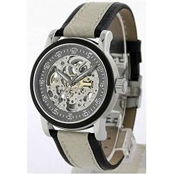 Tremont Vista BI 3 Hand Automatic Skeleton Black Dial Watch and Leather Strap. Model: 843332000542
