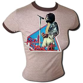 Woman's Vintage Rod Stewart sexy Iron-On T-Shirt RARE