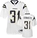 Antonio Cromartie Jersey: Reebok White Replica #31 San Diego Chargers Jersey - Large