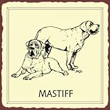 Mastiff Sign, Size 12 w X 12 h