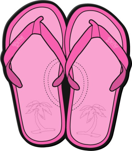 Giant Pink Flip Flops Style Molded Utility Mat- 16