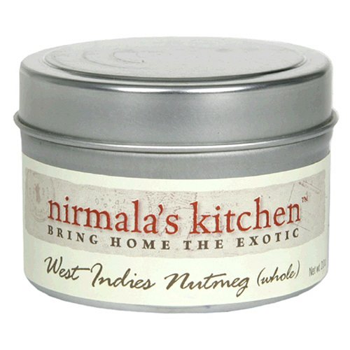 Nirmala's Kitchen Single Spice, West Indies Nutmeg-Whole, 2-Ounce Units (Pack of 4)