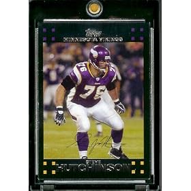 2007 Topps Football # 284 Steve Hutchinson - Minnesota Vikings - NFL Trading Cards