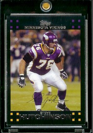 2007 Topps Football # 284 Steve Hutchinson - Minnesota Vikings - NFL Trading Cards