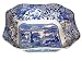 Spode Blue Italian Earthenware 9-1/2-Inch Square Salad Bowl