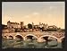 The castle and bridge, Pau, Pyrenees, France wall sized print (photochrom) photochrom...