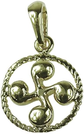 Souvenirs of France - Small Basque Cross Pendant - Material: Solid Silver