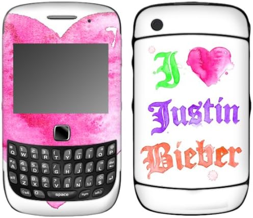 MusicSkins, MS-JB230211, Justin Bieber - Watercolor, BlackBerry Curve 3G (9300/9330), Skin