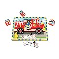 Melissa & Doug Chunky Wooden Fire Truck Puzzle