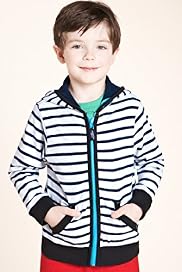 Pure Cotton Hooded Striped Slub Top