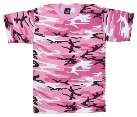 8987 ULTRA FORCE T-SHIRT PINK CAMO SMALL
