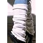 White Leg Warmer by KD dance Makers of the Finest Knit Dancewear In the World, Doubles as an Arm Warmer - Super Stretch Knit Rib Legwarmer - Made In New York