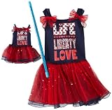 Dollie & Me Girls 2-6X Knit Tutu Dress with Doll Garment