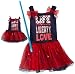 Dollie & Me Girls 2-6X Knit Tutu Dress with Doll Garment