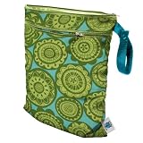 Planet Wise Wet/Dry Diaper Bag - Lime Somersaults