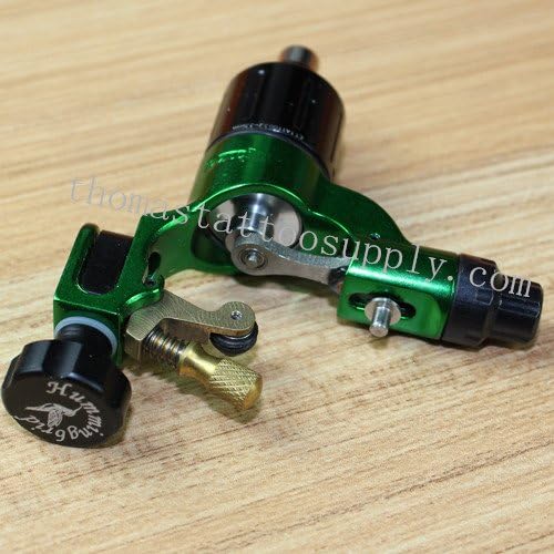 New Aircraft Alu Rotary Tattoo Machine Lightweight Low Vibration Green Color for Tattoo Equipment Supply