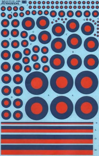 RAF Post War Red/Blue Tactical Roundels (1/72 decals, XtraDecal 72165)