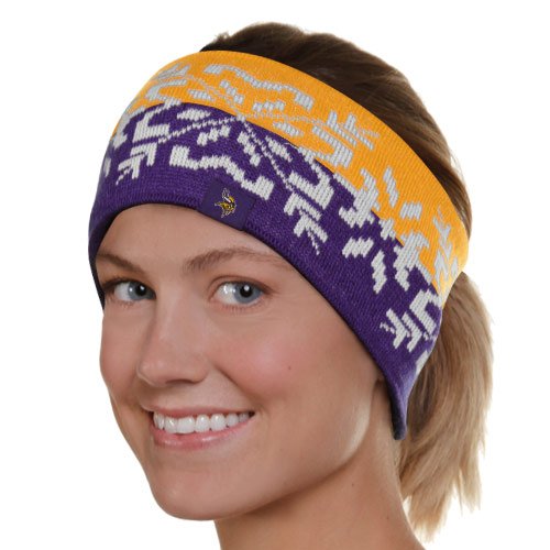 Reebok Minnesota Vikings Ladies Gold-Purple Two-Tone Snowflake Headband