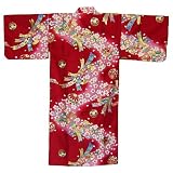Kimono robe - Flower stream petite - Red, child's XXL