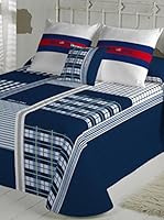 Beverly Hills Polo Club Colcha Bouti Dallas (Azul / Celeste / Blanco)